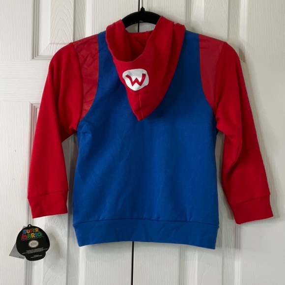 Seven Times Six Super Mario Boy's Long Sleeve Zip Up Hoodie Multicolored Size XS - Picture 8 of 9